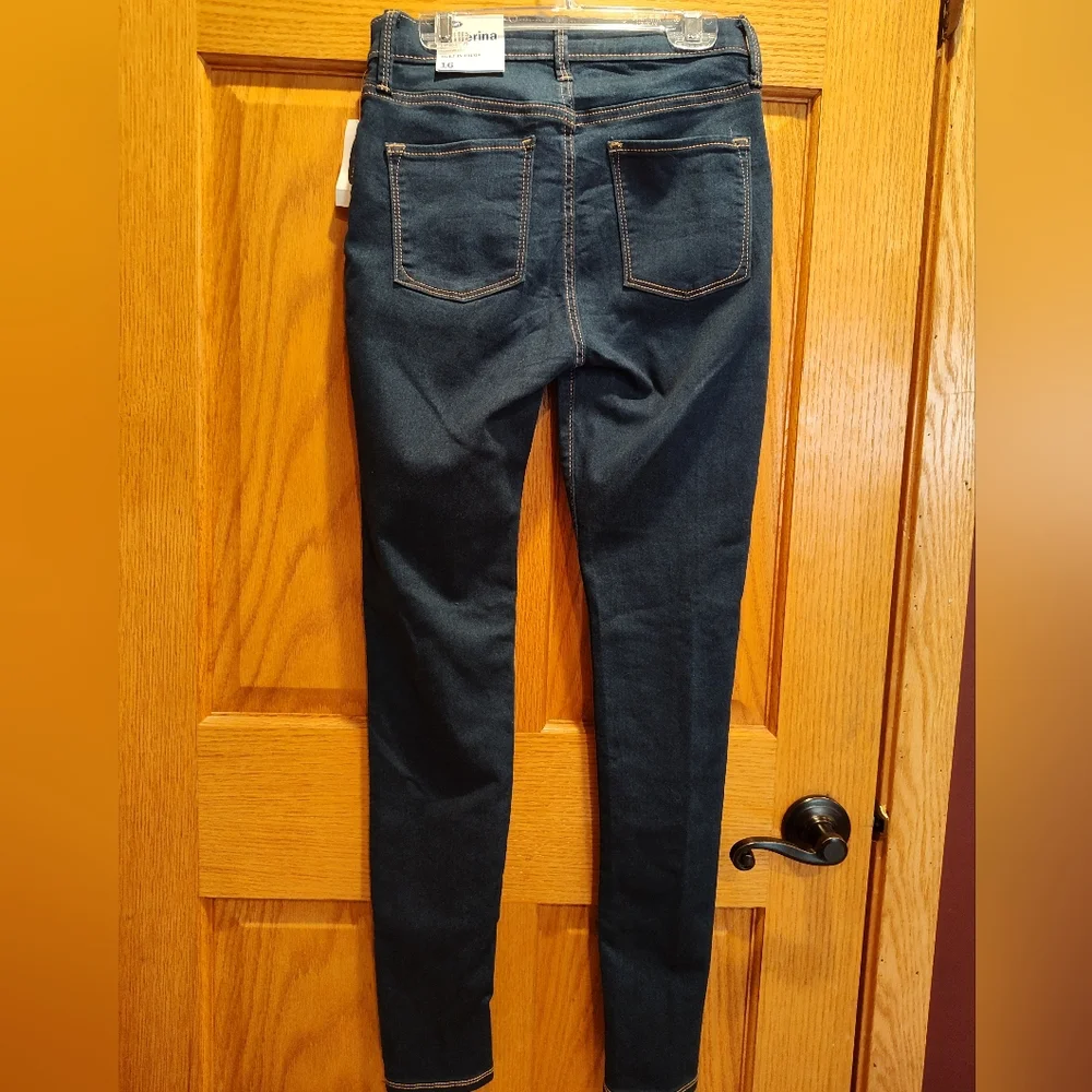 NWT Old Navy Girls Dark Blue Ballerina Jeans, Jeggings, 360 deg Stretch,Skinny